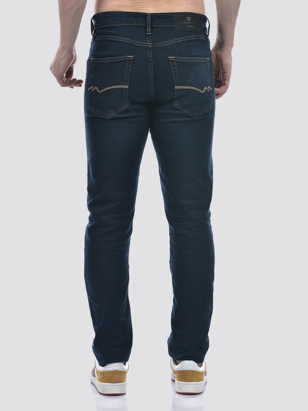 Numero Uno Men Dark Blue Slim Fit Sustainable Jeans